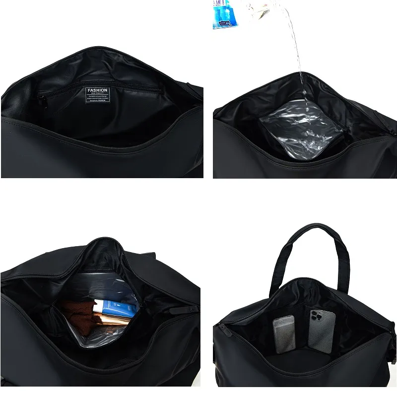 حقيبة كتف مفردة للرجال ذات سعة كبيرة، حقائب سفر للأعمال، حقيبة يد جافة ورطبة قابلة للفصل #3