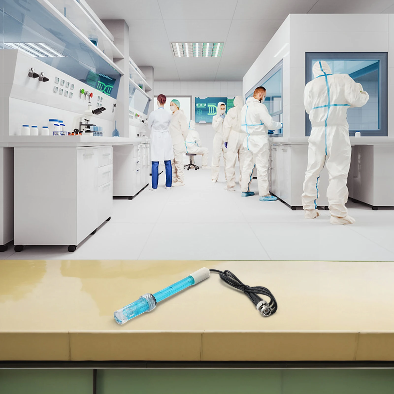 تجربة اختبار مبسطة، طول الكابل الطويل، مسبار القطب الكهربائي PH متوافق مع أجهزة قياس درجة الحموضة المختلفة