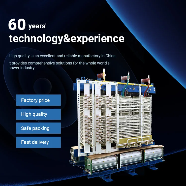 Trasformatore raddrizzatore trifase a 24 impulsi per elettricità a risparmio energetico