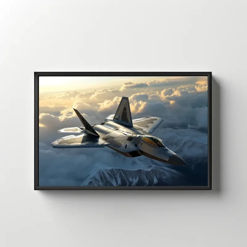 Fighter Jet Man Airplane Aviation Poster Printing Decorative Canvas Painting Living Room Bedroom Boys Gifts Wall Art Home Deco