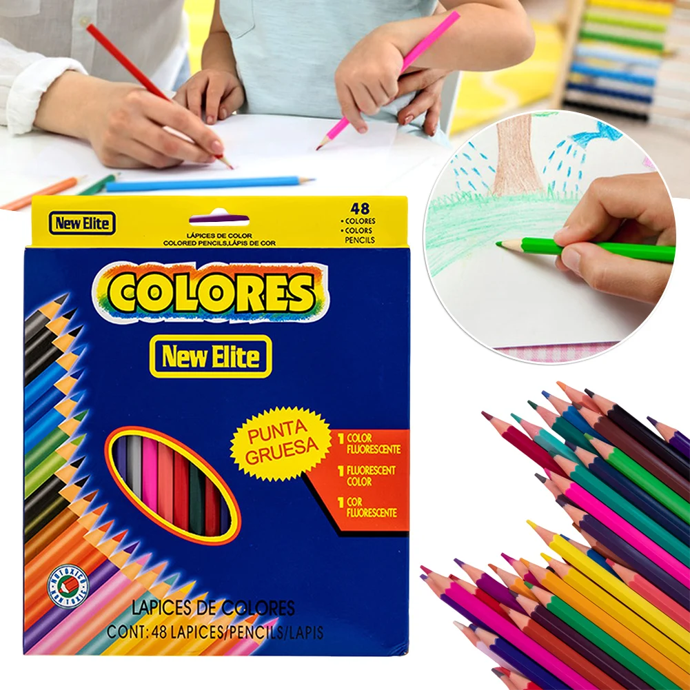 Pintura al leo Lápices de colores juego para niños suministros de pintura profesional de pintura Pintura Aprendizaje de aprendizaje Caja de papelería para la escuela de hogares