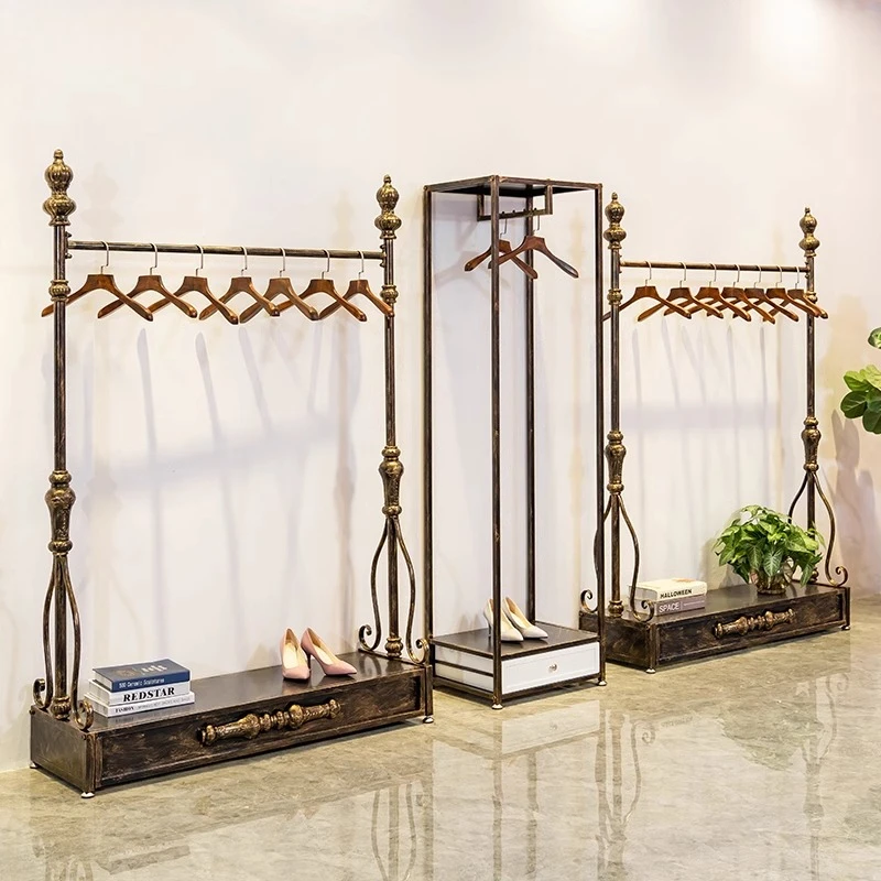 

Coat rack Floor-to-ceiling bedroom hanging clothes Gantry rack Home decoration cabinet Clothing store shelf Display rack