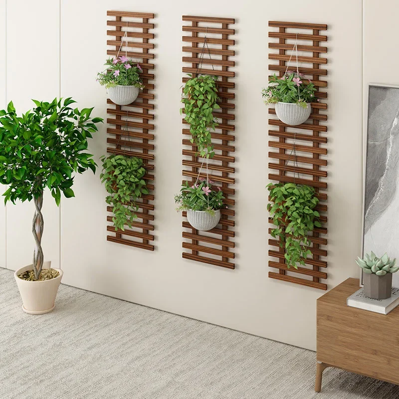 Indoor Gardening Hanging Plant ShelvesBalcony Solid Wood Multi-layer Storage RackSpace-saving Shelf Decoration New Arrivals