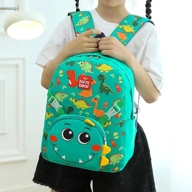 Mochila de hombro de dibujos animados para niño y niña, morral escolar de animales bonitos, informal, a la moda, para jardín de infantes