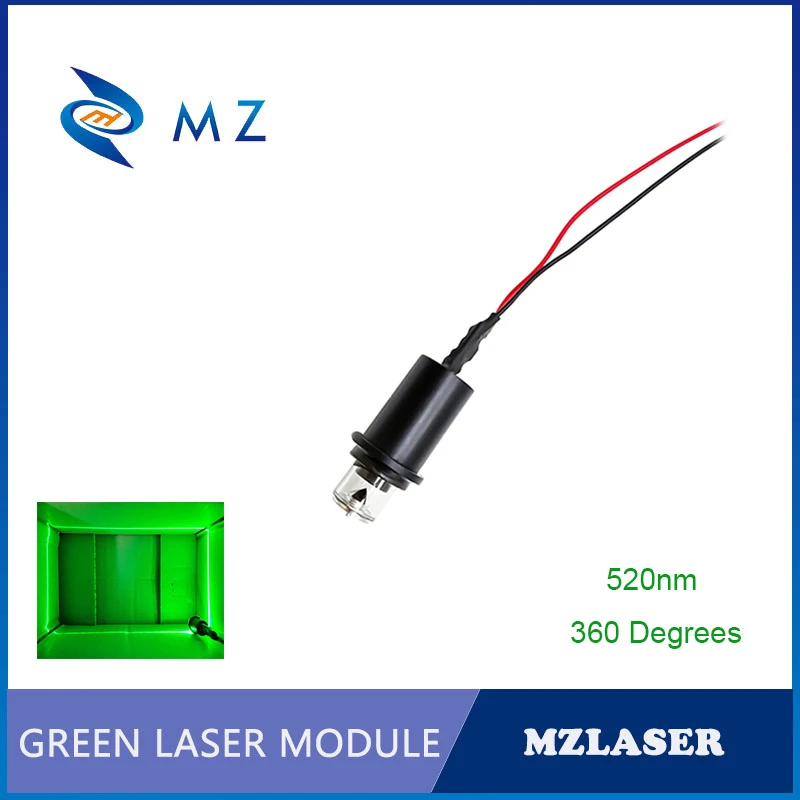 

Hot Sellig Compact 520nm 100mW 360 Degrees Green Line Laser Diode Module ACC Drive Type For Laser Level Industrial Grade