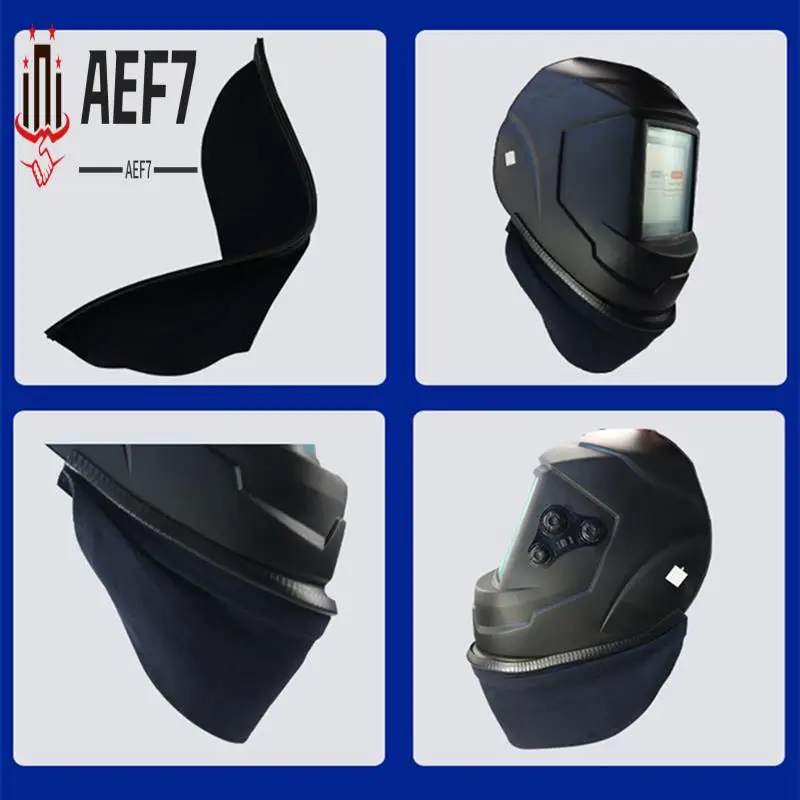 

AEF7-Welding Helmet Bib Anti-Scald Splash Scarf Easy To Install Removable Welding Bib Welding Protective Cove