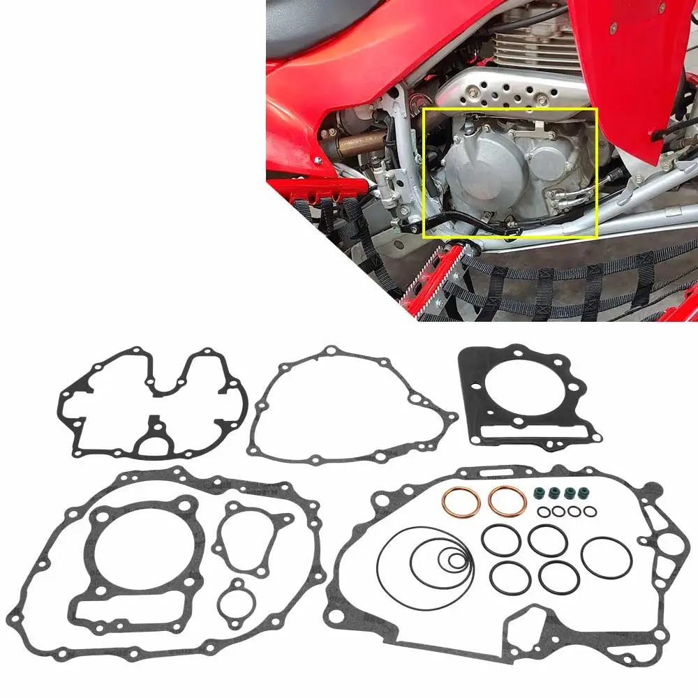 1 Set ATV Engine Gasket Kit Compatible For Honda Sportrax 400 TRX400EX 1999 2000 2001 2002 2003 2004 Models