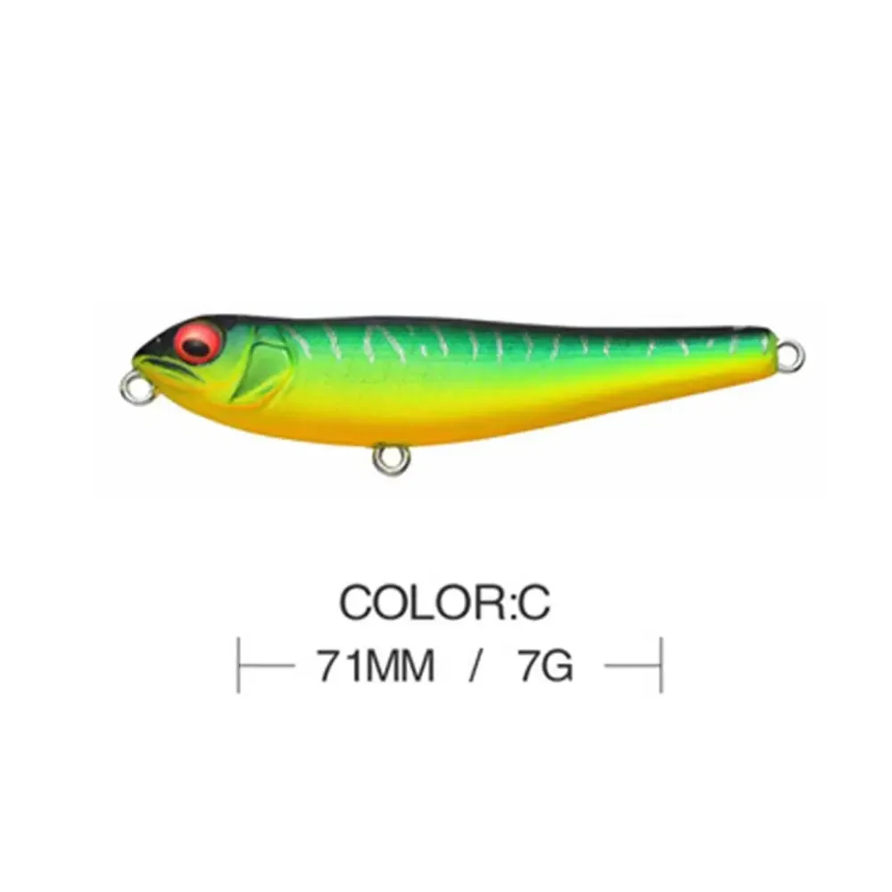 71mm 7g Reals Bleistift Topwater Angelköder Oberfläche Schwimmende Stickbait Wobbler Walking Baits Leurre de Künstliche Harte Köder