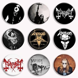 Rock Mayhem Band Soft Button Pin Vintage Punk Aesthetic Brooch Badge Bag Decor Accessories Fans Collect Friends Gifts