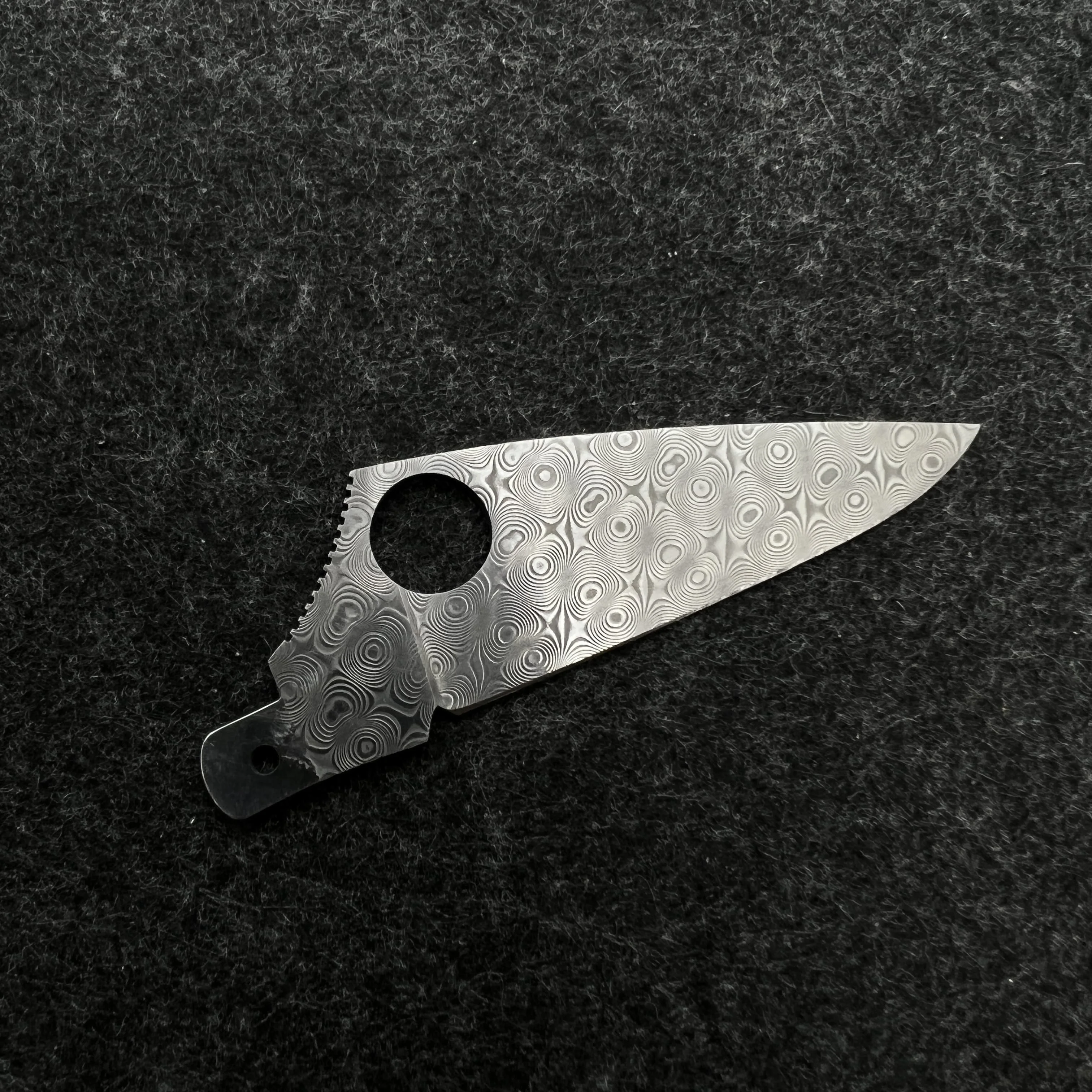 1 Pcs Handmade Damascus Powder Steel with Non-slip groove For 91mm Victorinox Swiss Army Knife SAK Accessories