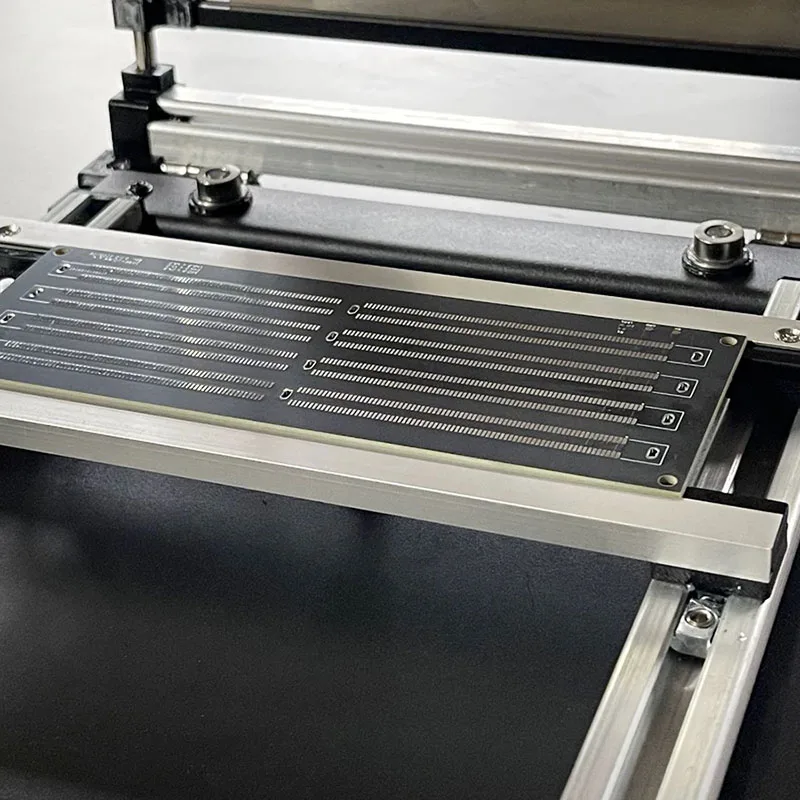 PCB Steel Mesh Solder Paste Printing Table Steel Sheet SMT Solder Paste Printing Manual Small Micro Screen Printing Machine view 6