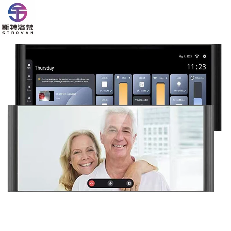 

ZXHK Smart Home Control Hub with IPS Touchscreen Display Tuya OS App (Smart Life) Voice-Assistant Enabled Smart Home Control Pan