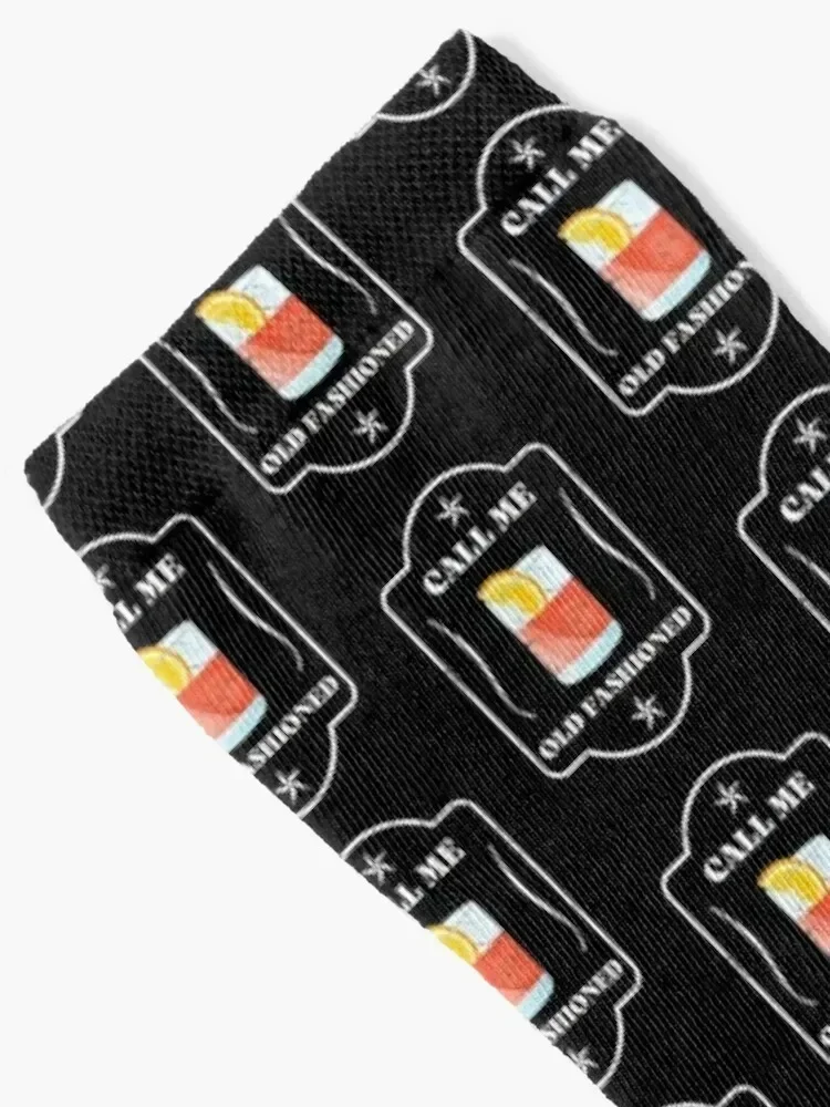 Call Me Old Fashioned Drink Design Socks cool Antiskid soccer Stockings man Luxury Woman Socks Men's