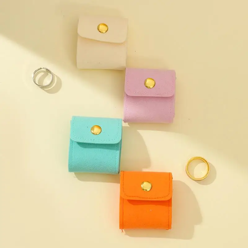 * Hot Sale Portable Mini Jewelry Organizer Bag With Multiple Compartments For Rings Necklaces Earrings Travel Storage Bag