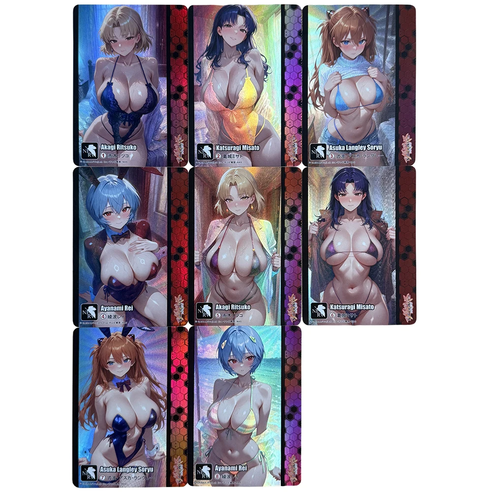 Collectible Card DIY ACG Weiss Schwarz Anime Ayanami Rei Nami Tamato Asuka Langley Soryu Sexy Game Toy Holiday Birthday Gift