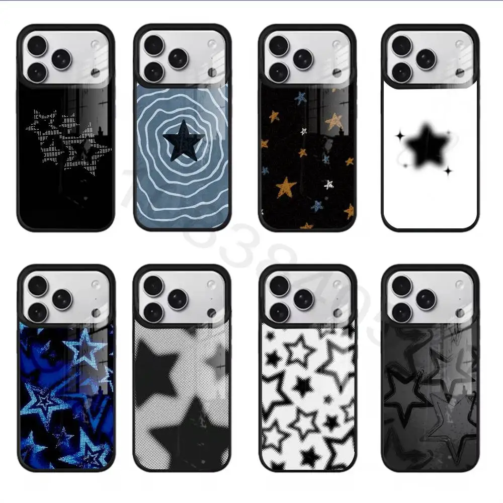 Star    For iPhone 11,12,13,14,15,16,17,Pro,Max,Plus,Mini,SE4,E Phone Case With Magsafe Wireless