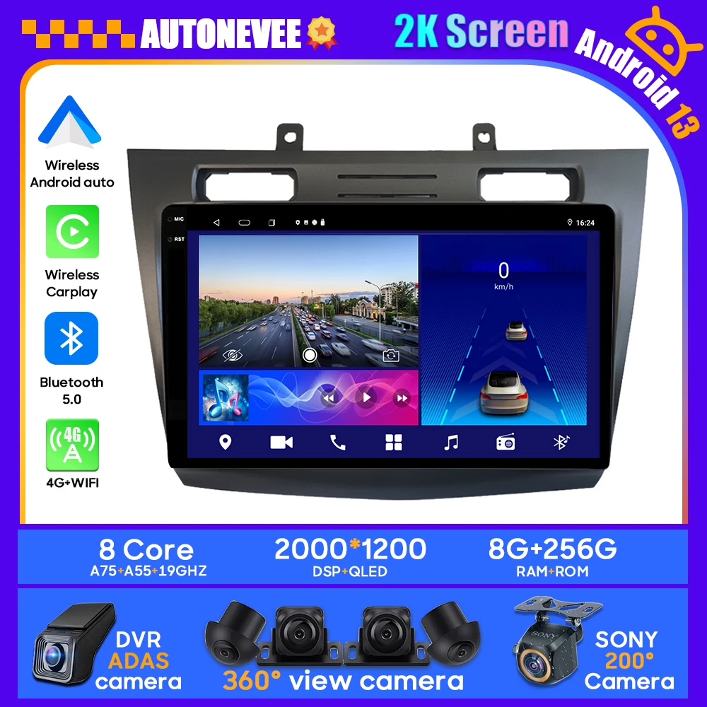 

Android 13 Car Radio Stereo For Ford Connect Toure 2008 - 2011 Multimedia Player GPS Wireless Carplay Android Auto No 2din DVD