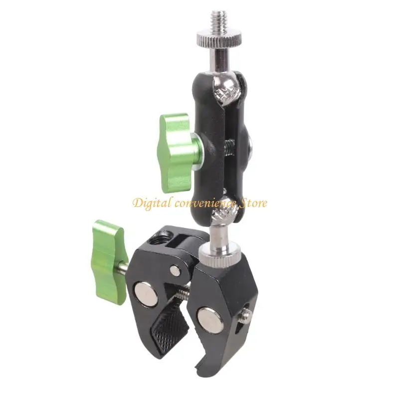 97QA 1/4inch Bóng Đầu Đế Khớp Đôi Ổ Cắm Cánh Tay Nối Dài Cánh Tay Xe Đạp Xe Máy Điện Thoại Gắn Camera Hành Động Thiết Bị Chiếu