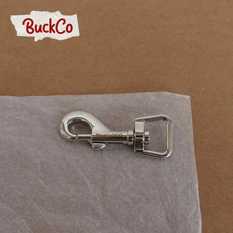 20pcs/lot Engraved 15mm silver high quality metal non-welding hook buckle can be used for dog collar dog leash accessories HO15S