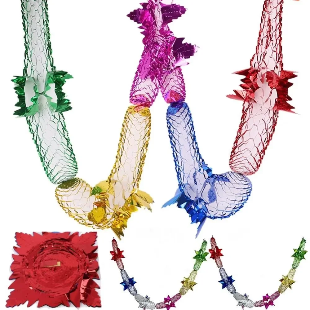 Foliengirlande, Weihnachtsgirlande, Heimdekoration, Decke, hängende Dekoration, Weihnachtskranz, dekorative Girlanden, Partyzubehör – Detail 1