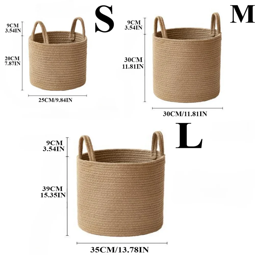 Household Basket Storage Basket Clothes Handheld Clothing Snacks Toys Bags Cosmetics Basket Laundry Basket Storage Woven Basket