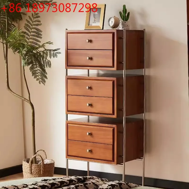 خزانة صدر من الخشب الصلب، أريكة تلفزيون شمالية، خزانة جانبية، خزانة متوسطة عتيقة متعددة الأغراض #1