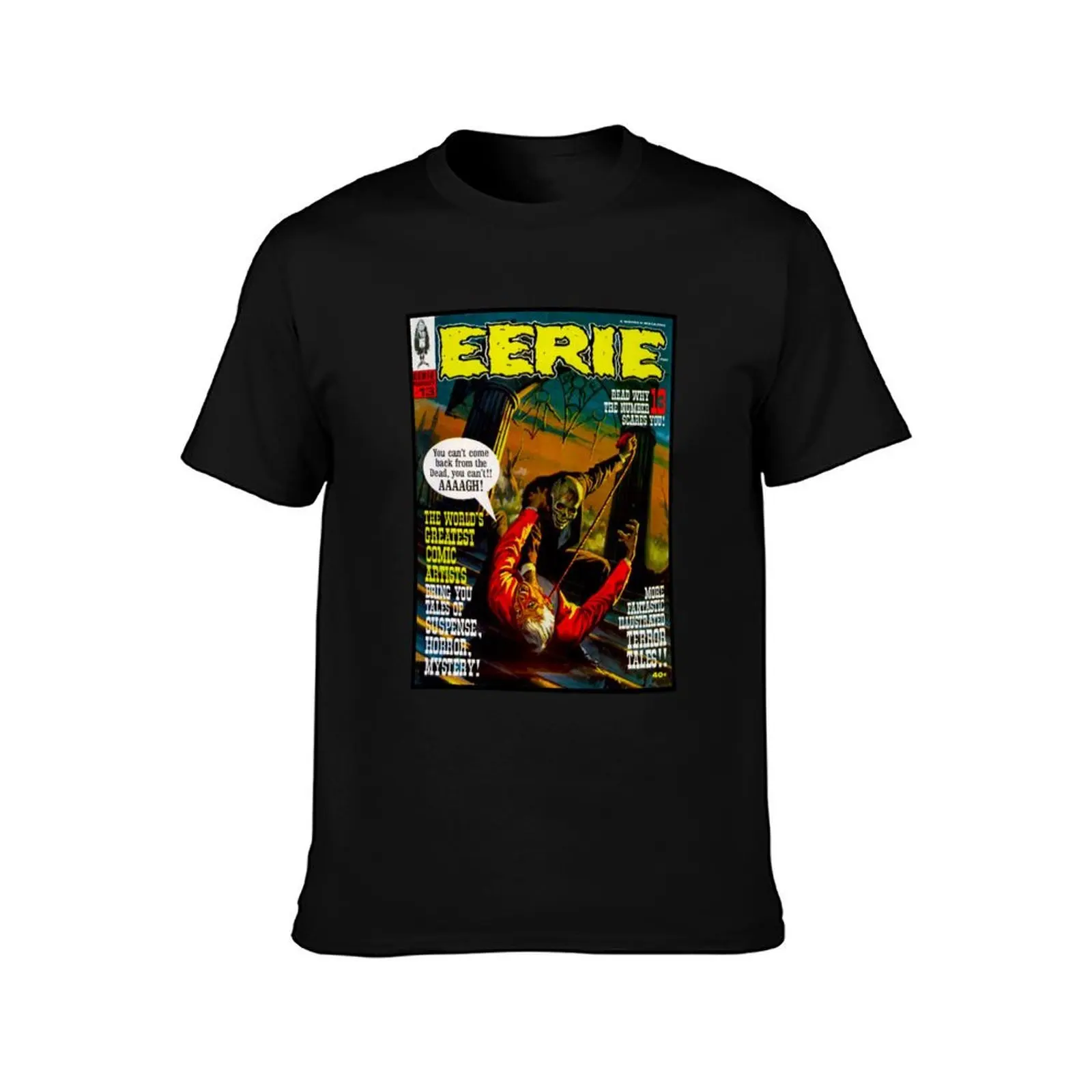YEP, YEP, YEP! ANOTHER FANTASTIC VINTAGE EERIE #13 MAGAZINE COVER! T-Shirt, Summer Casual Cotton Tee, Oversized Streetwear Tops