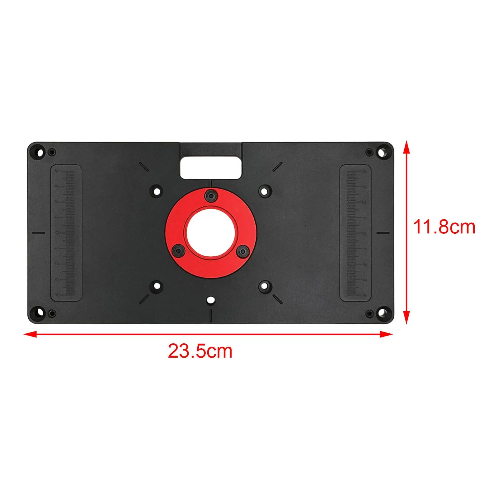 Placa de inserción de mesa de enrutador, tablero abatible con anillos y enrutador de precisión de escala