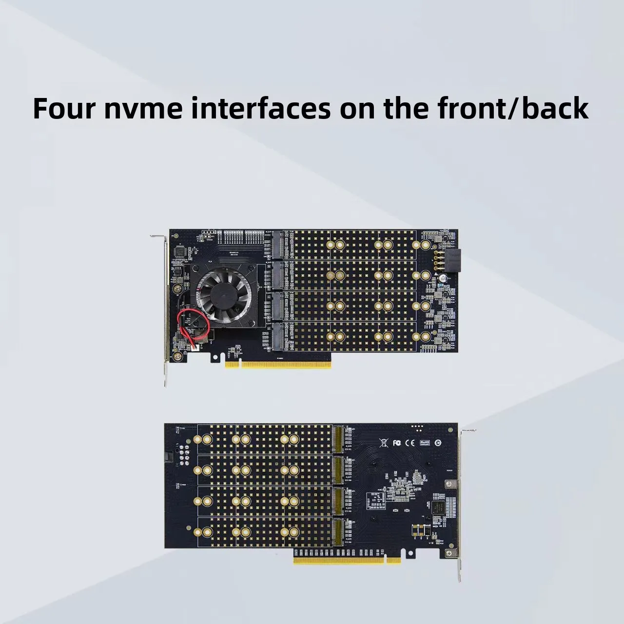 PLX8749 placa principal sem unidade dividida módulo compatível integrado 8 disco 22110m.2 placa de expansão