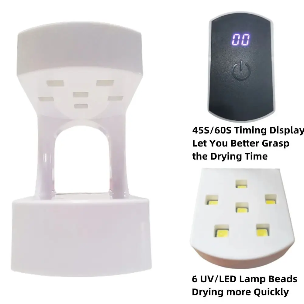 Hot 24W Mini LED-nagellamp Sneldrogend UV-licht Timer UV-lamp Draagbare nagellicht Nagelgereedschap voor nagels