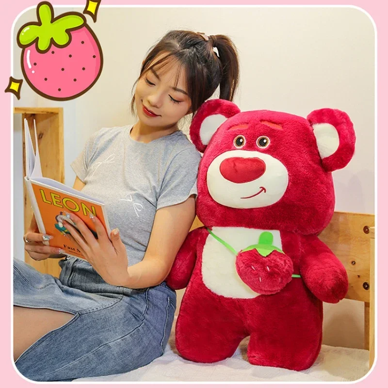 65CM Super Big Size Disney Cartoon Schattige Pluche Rugzak Lotso Knuffeldier Kussen Knuffels Kinderen Kerst Verjaardagscadeau