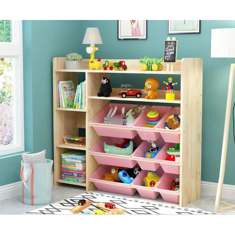 Stylish Kids' Wooden Bookshelf – Ideal for a Children's Bedroom  Durable and Safe Bookcase Made of High-Quality Wood