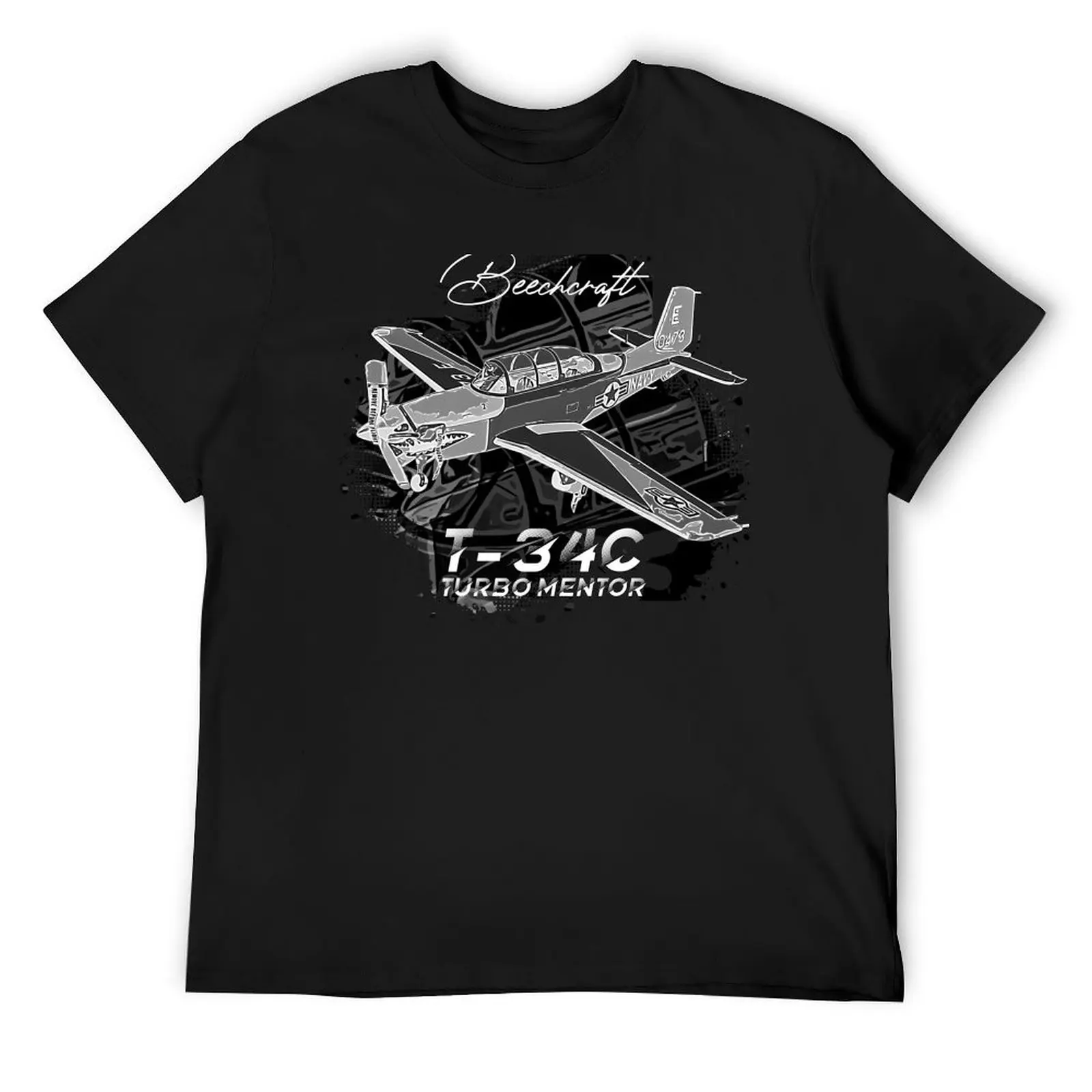 Beechchraft T-34C Turbo Mentor Aircraft T-Shirt summer tops animal prinfor boys t shirts for men pack