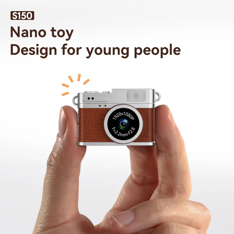 Kamera Mini Retro dengan Layar Perekam Video 1080p Olahraga Kecil Antik Portabel untuk Penggunaan Di Dalam Ruangan Rumah Luar Ruangan