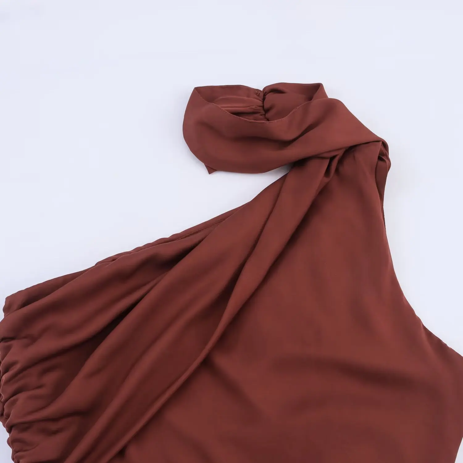 Écharpe asymétrique Midi Dr décontracté Sle H Version fibre de Polyester t-shirt quart Sve longueur pour les femmes JNLEAOG nouveauté