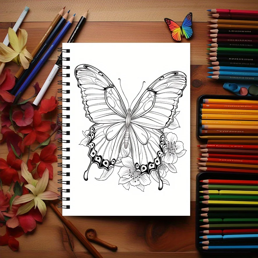 Unzip Coloring Book 8.3 X 11.2 Inches with 22 Pages Stress Relief And Positive Thinking Emotions Coloring Book