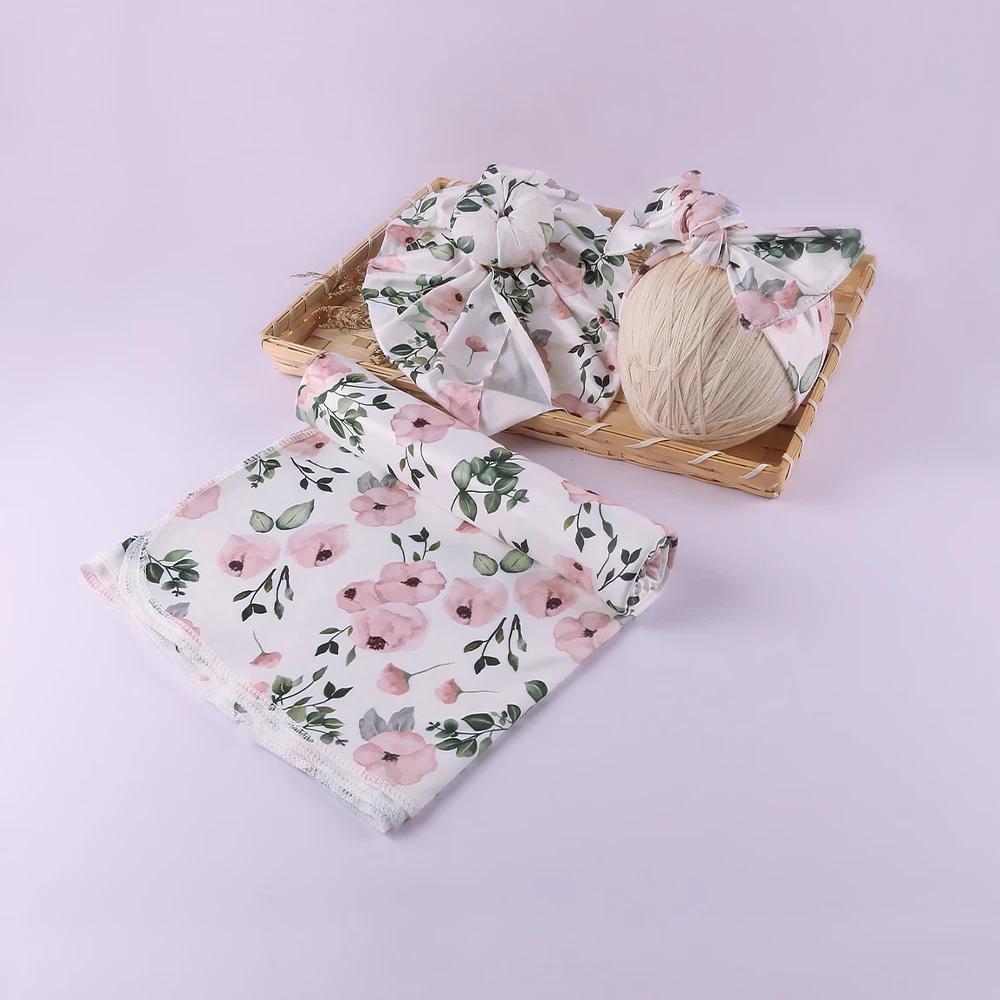 Cobertor do bebê recém-nascido, 90cm, conjunto de chapéu e cabeça, acessórios foto recém-nascidos
