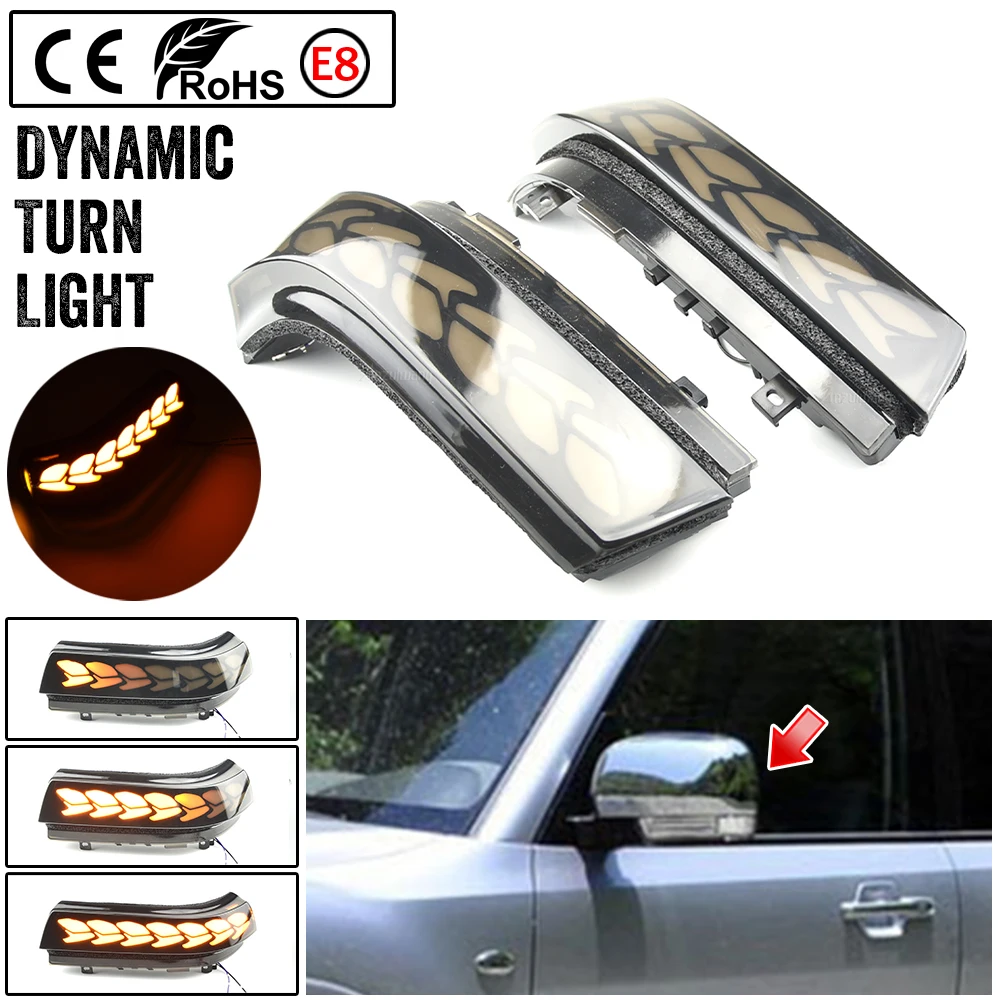 

Dynamic Turn Signal LED Light Side Marker Lamp Rearview Mirror Indicator Blinker For Mitsubishi Pajero V73 V77 V93 V97 2006-2019