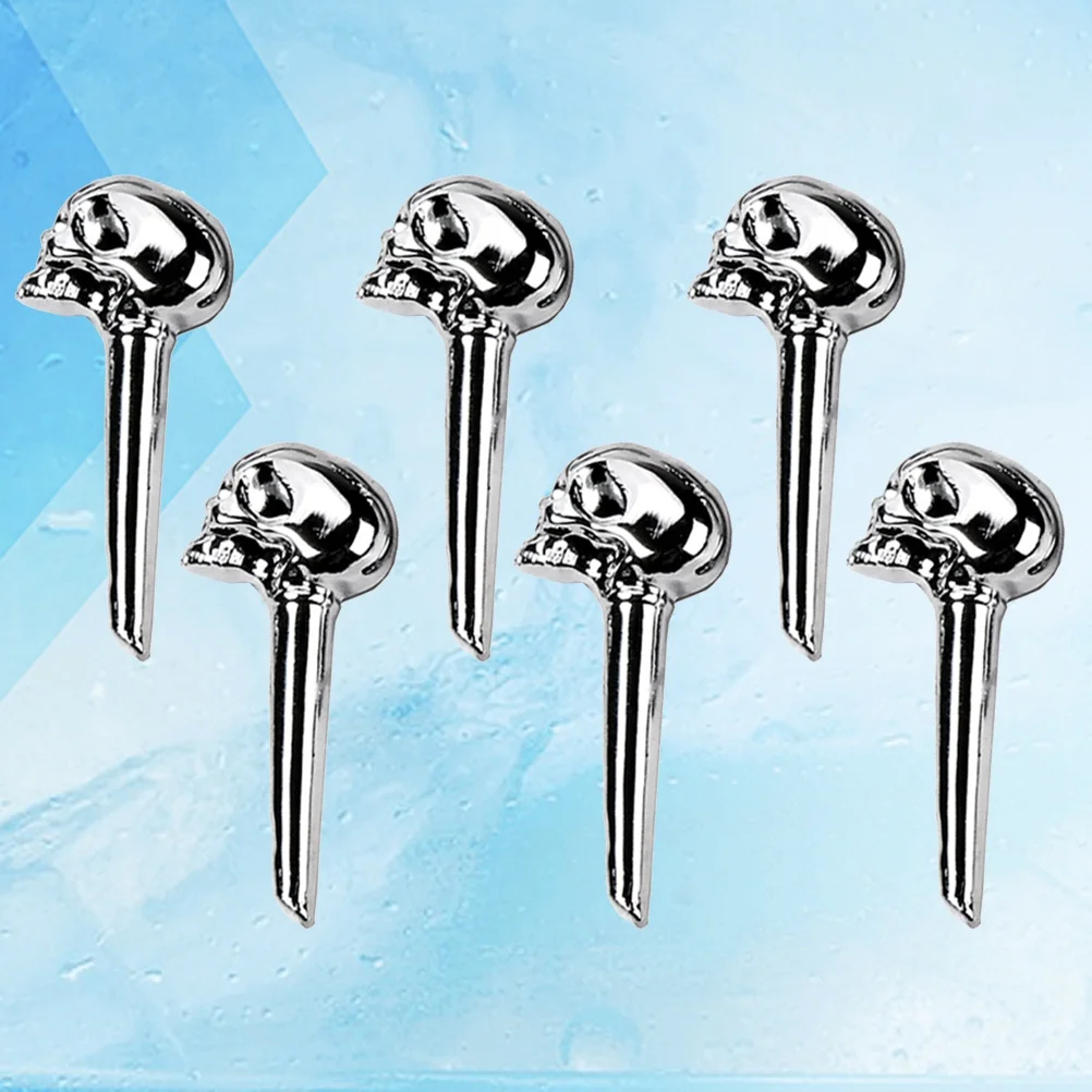 دبابيس جسر الجيتار على شكل جمجمة فريدة من نوعها، تصميم معدني رائع، سهلة التركيب، دبابيس جسر الجيتار غير السائدة