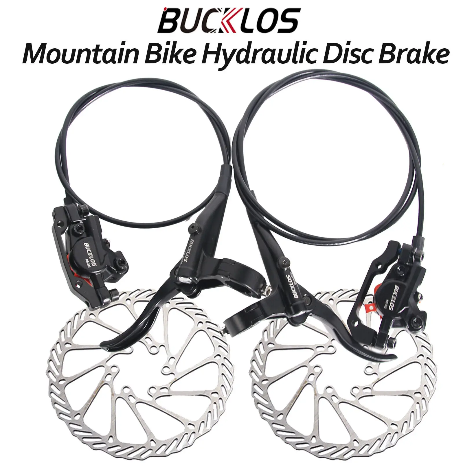 

BUCKLOS велосипедный гидралический дисковый тормоз давление масла Mtb велосипедный тормозной суппорт рычаг левый передний правый задний 800/1500 мм велосипедные тормоза