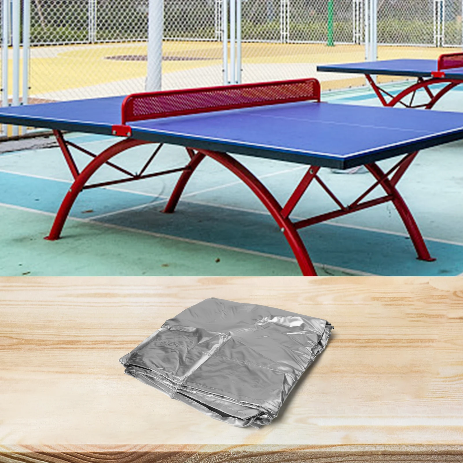 

Пыленепроницаемый и водонепроницаемый чехол для настольного тенниса 280x150 см, защитный чехол из ткани Оксфорд для надежной устойчивости к атмосферным воздействиям