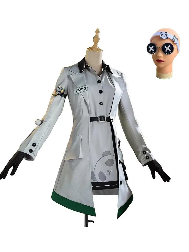 

Anime Game Identity V Cosplay Costumes Survivor Doctor Emily Dyer Lydia Jones Cos Clothes New Skin Panda Women Dresses Set