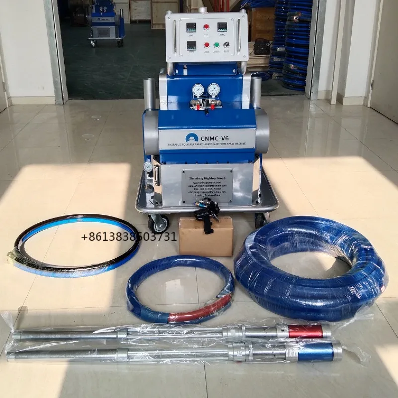

Hot Sale 220V/380V Three-phase PU Polyurethane Polyurea Spray Foam Insulation Machine CNMC V6 For House Roof Insulation