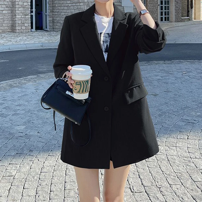 Women\'s Grey Loose Small Suit Coat Women\'s Autumn 2024 New Design Sense Casual Suit blazers for women