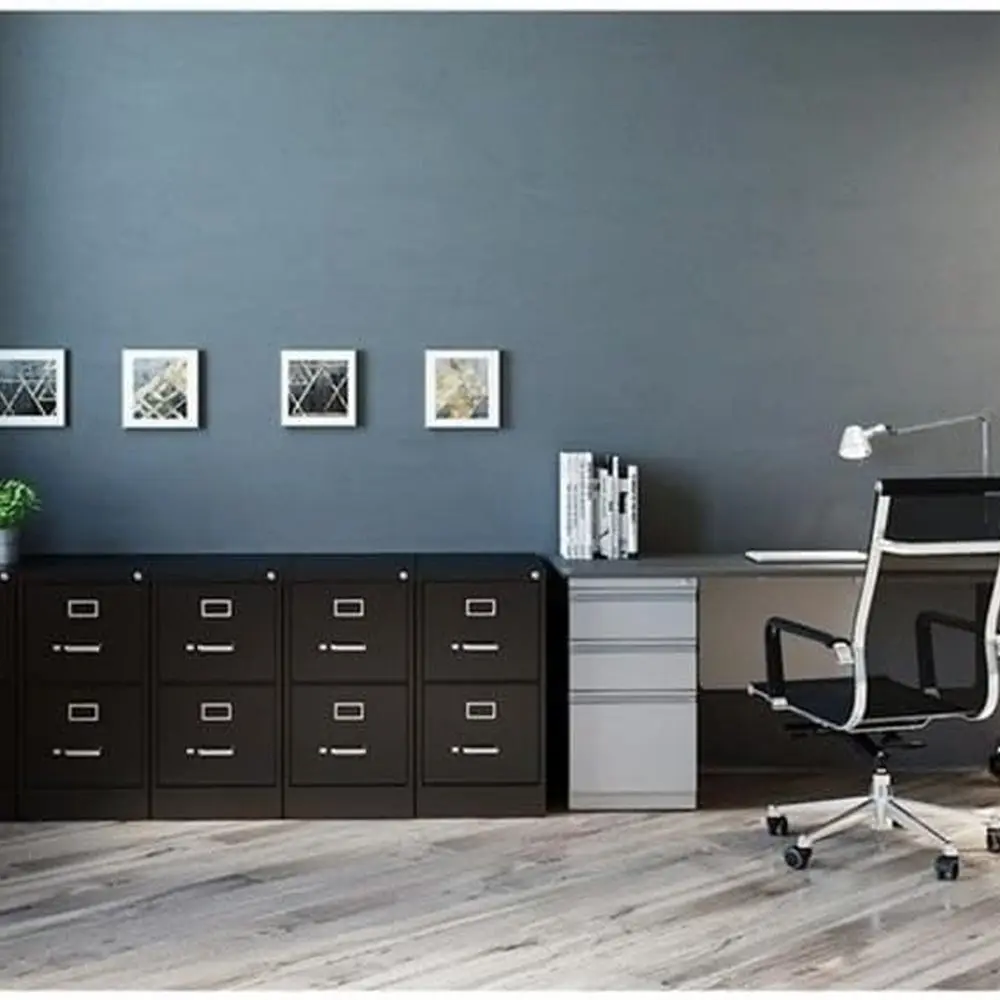 LLR42291 ملف عمودي بدرجين، 15 بوصة × 22 بوصة × 28، أسود