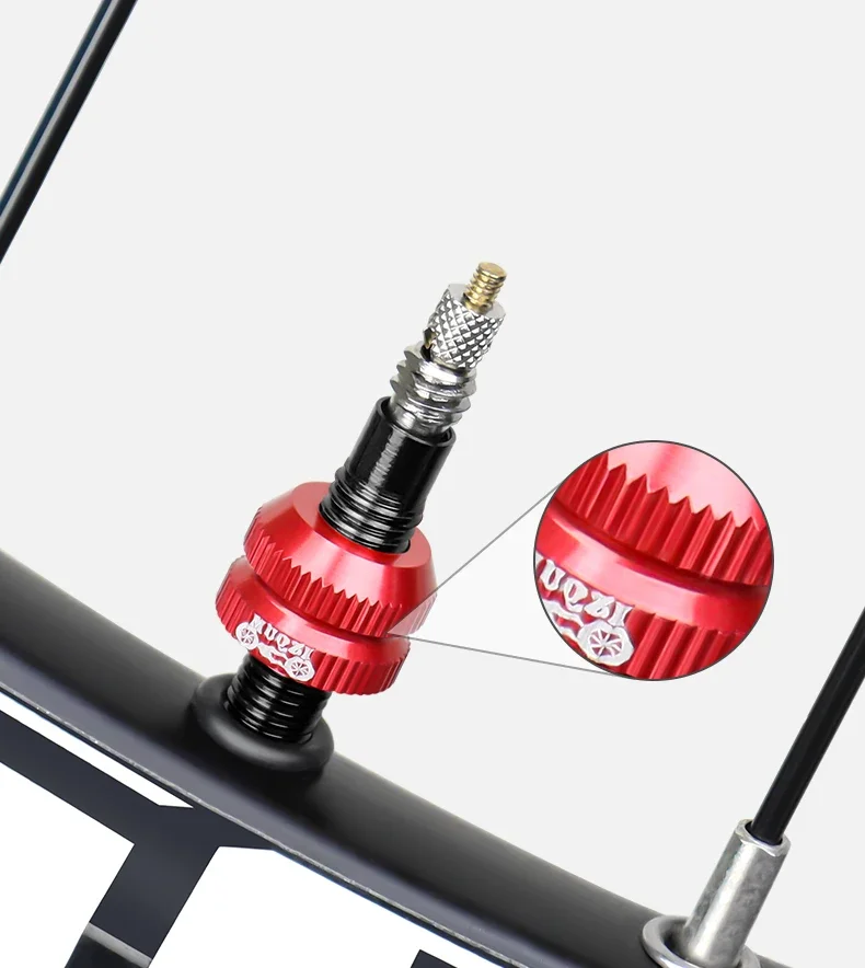 1Pair Bike Vacuum Tire Law Mouth Nut MTB Bicycle Tire Inner Tube Valve Caps Safe