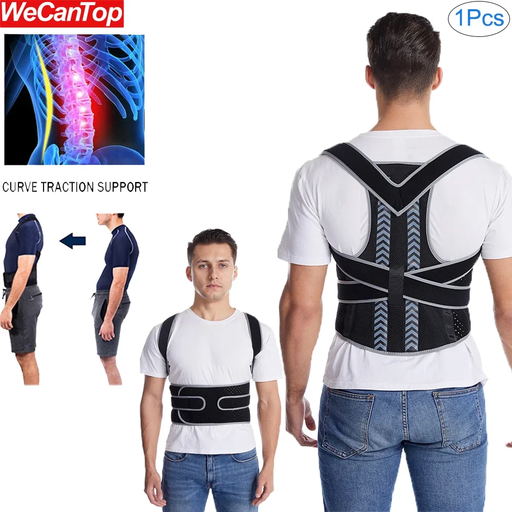 Fully Back Brace Posture Brlt for Women Men Back Lumbar Support Shoulder Posture Support for Improve Posture Provide,Waist,Back