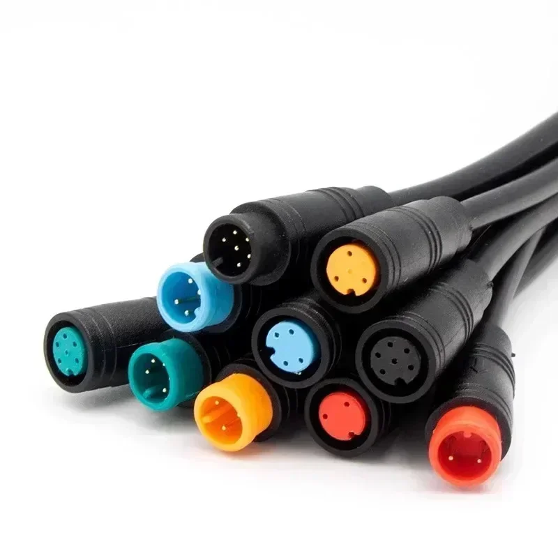 M6 2/3/4/5 Pin Core 6mm Male Female Julet Electric Ebike Butt Plug Connector Cable Signal Sensor Waterproof Scooter Wire