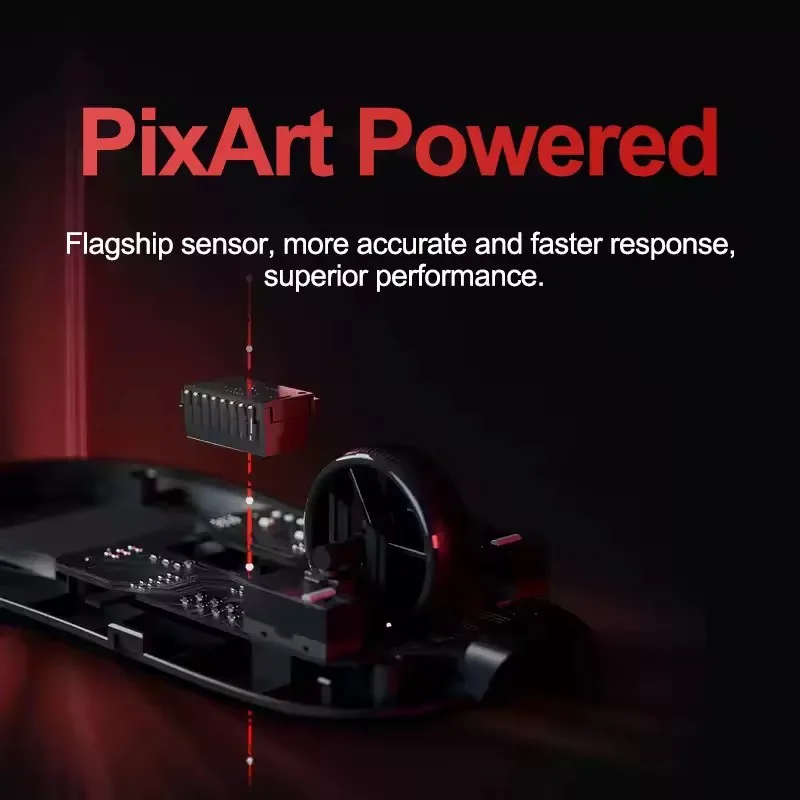 Mouse para jogos ATK VXE MAD R MAJOR 8K PAW3395/3950 Sensor Mouse sem fio de modo duplo Mouse ergonômico leve não poroso