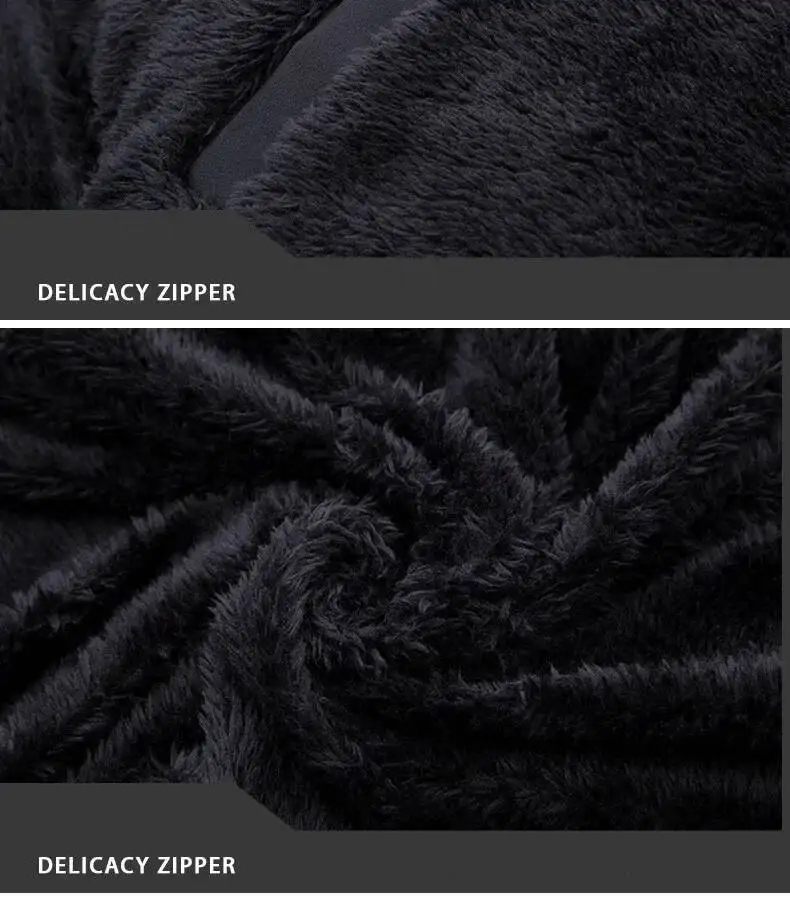 الذكور الصلبة القطن أبلى معاطف الرجال سميكة الصوف الشتاء سترة الأزياء الفراء مقنعين الدافئة Cooton سترة واقية زائد حجم 6XL #6